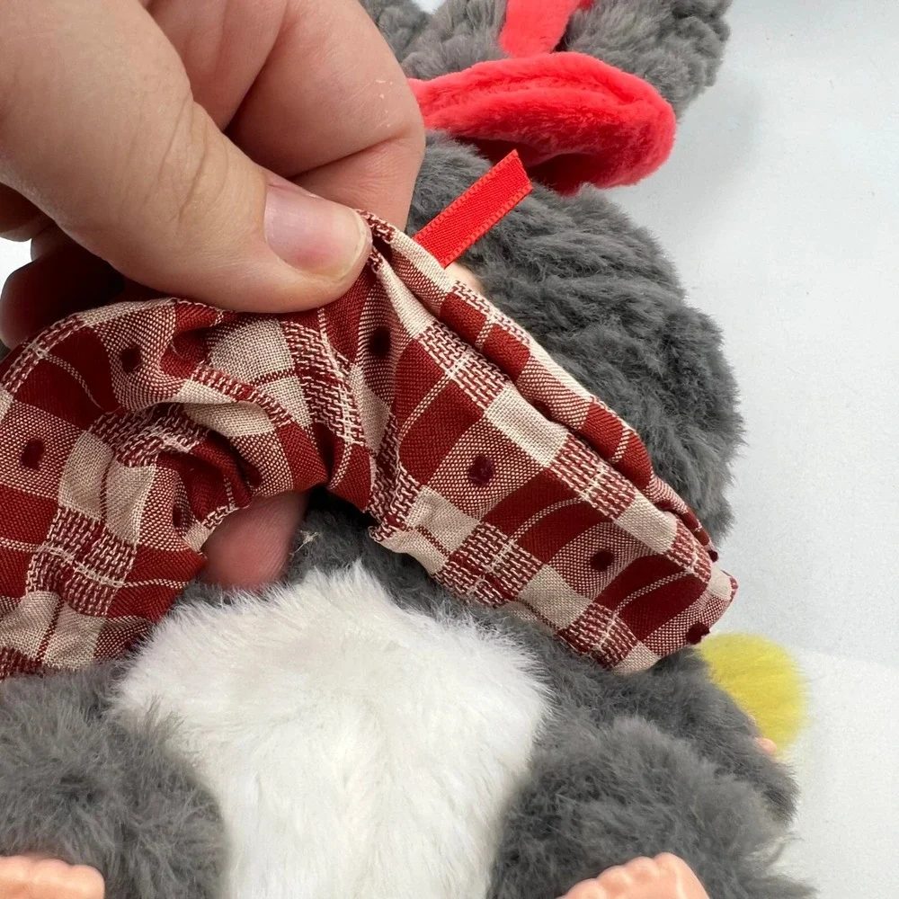 Baby Three Lily Rabbit Town V2 Dizzy Gray Bunny Plush Designer Toy with Card